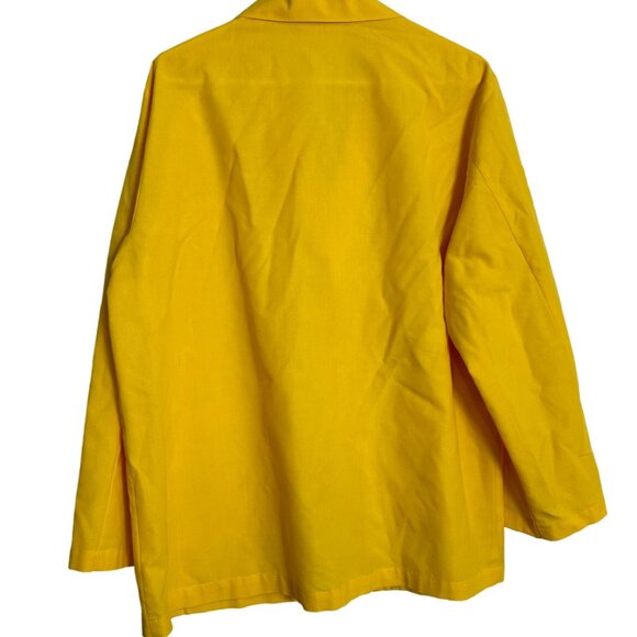 Vintage Lot 3 Texas Uniform Lab Coats Mens Size Medium Green Yellow Tan USA - Picture 7 of 12